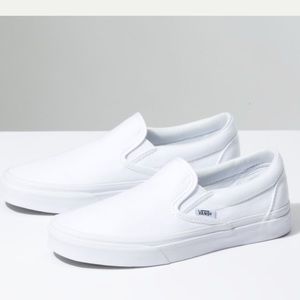 White Asher Vans (NWOT)